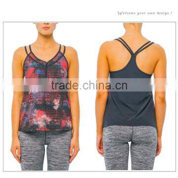 2016 New Fashion Women Fitness Yoga Wear Sexy Sports Tank Tops Manufacturer photo-3