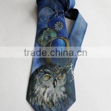 Newest hot selling men's printed silk tie