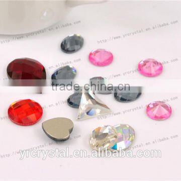 Crystal mirror no hot fix rhinestone flat back glass beads