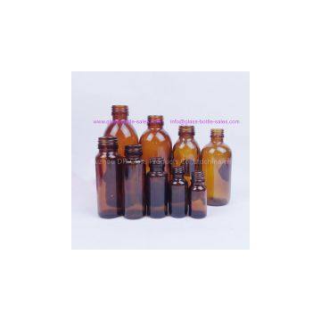 Supply Amber glass medicine bottle