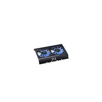 Aluminum Dual Fans Hard Disk Cooler in 60X60X12mm , PC Cooler Fans