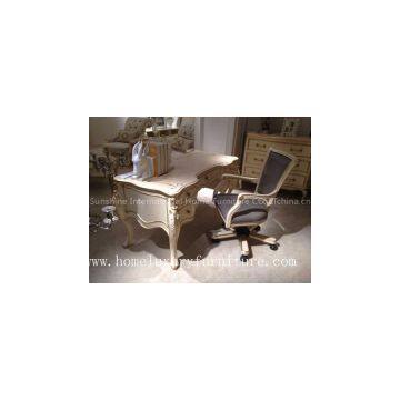 Home office table writer desk office chairs book cases solid wood Italy Style FD-102