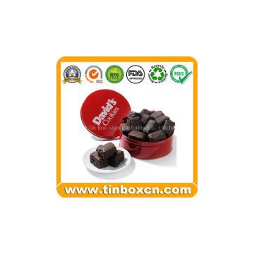 Chocolate Tin,Chocolate Box,Round tin can,food tin box