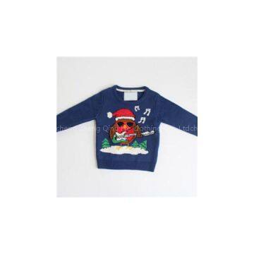 Guitar Player Christmas Sweater With Music Box