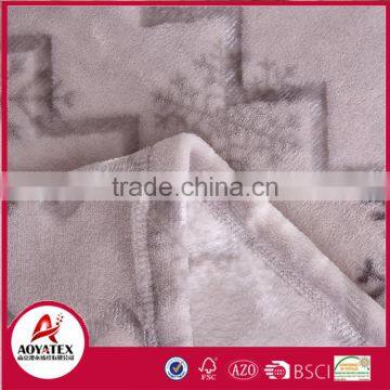 100 Polyester Christmas Snowflake Design Printed Flannel Fleece Blanket photo-5
