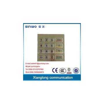 oil machine vending machine keypad stainless steel 12 keys keypad