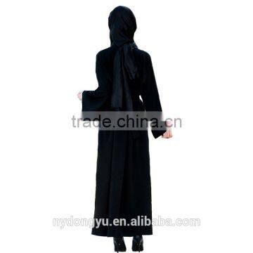 chiffon women flower muslim dress/ juja muslim islamic fashionable abaya kaftan dresses/fancy dl islamic muslim dress