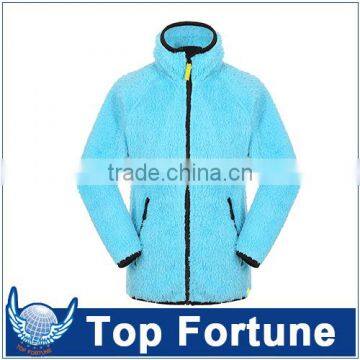 Blue coral fleece jacket ,ladies fleece jacket,cheap fleece jacket foe women