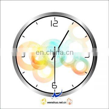 Wholesale Cheap Promotional Quartz Metal Wall Clock With Logo Imprinted photo-4