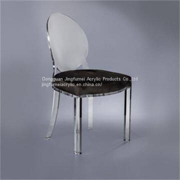 Popular Designer Dining Chair Acrylic Gaming Chair Popular Oval Back Living Room Chair photo-2