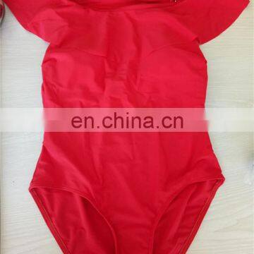 Lotus leaf one piece bikini bathing suit wholesale