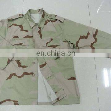 ripstop three colors desert camouflage military clothing uniform for army