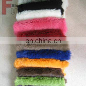 Top quality any dyed color rabbit fur real dyed rabbit fur skin