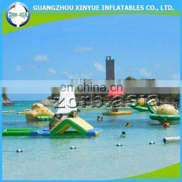 PVC Tarpaulin giant floating aquapark inflatable water park