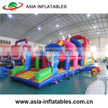 The Cartoon Inflatable Obstacle For Playground, Adult Inflatable Obstacle Course For Sale