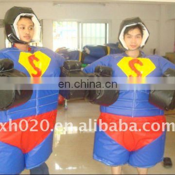 2012 Best sale crazy funny indoor or outdoor Superman sumo suits SU07