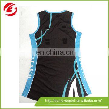 2016 new custom netball sports uniforms netball dress