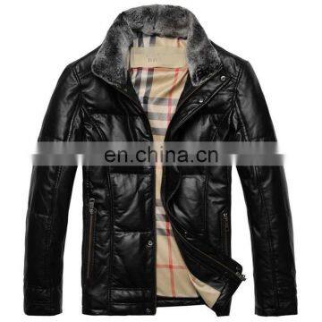 Real Sheepskin Leather Jacket Mens Down Coat Garment