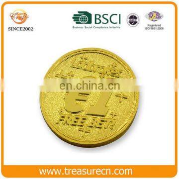 Professional making brass iron zinc alloy stamped gold silver plated Bitcoin customized challenge coin