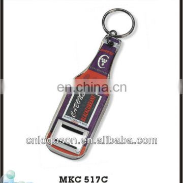 Custom beer shape cool bottle opener keychains