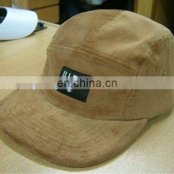 custom high quality flat brim 5 panel camp caps and hats in china