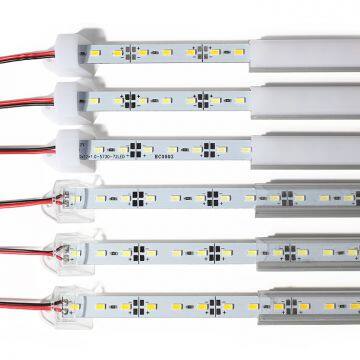 2pcs*50cm LED Bar Light 5730 5630 DC12V 36LED Hard Rigid LED Strip Bar Light 5730 With U Aluminium Shell +pc Cover photo-2