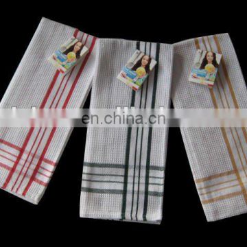 striped linen tea towels