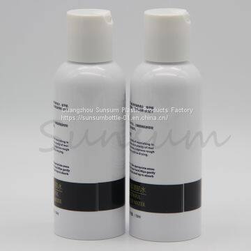 110ml Free Sample Plastic Cosmetis Bottle With Press Cap For Shampoo Packaging photo-3
