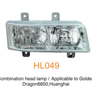 Golden dragon King Long Higer 6850,Huanghai bus head lamp,bus front light(HL049)