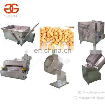 Stainless Steel Coated Groundnut Processing Making Roasted Coated Flour Peanut Machine