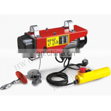 PA250 Micro Electric Wire Rope Pulling Hoist with Trolley