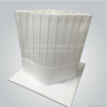 Factory direct sell disposable high square chaf hat made from non woven raw materials