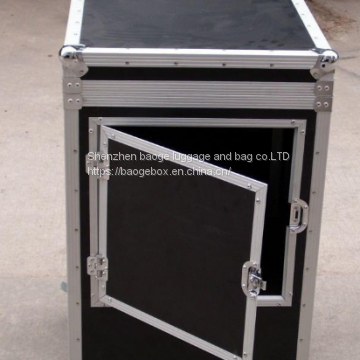 Stackable Flight Case Silver / Black Color Concert Subwoofers Case