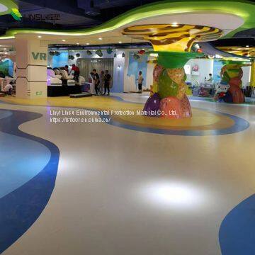 Thin and Light Luxury Pvc Sheet Vinyl Flooring Graphics 2mm Roll for Commercial Kindergarten Hospital Furniture Room photo-3