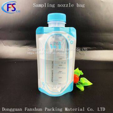 Water sample collection bag Can be customized sterile water quality sampling nozzle bag 250ml microbial extraction sampling bag
