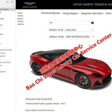 Aston Martin Rapide Vanquish V8 V12 Vantage Workshop Manual Wiring Diagram