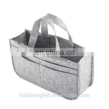 Portable Grey Color Felt Handbag Organizer photo-2
