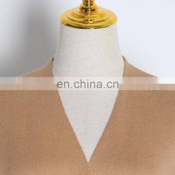 Patchwork Fur Pocket Women's Knitted Coat Autumn New photo-5