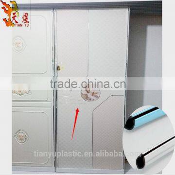 wooden sliding door U shape pvc decorative strip plastic parts/components/accessories