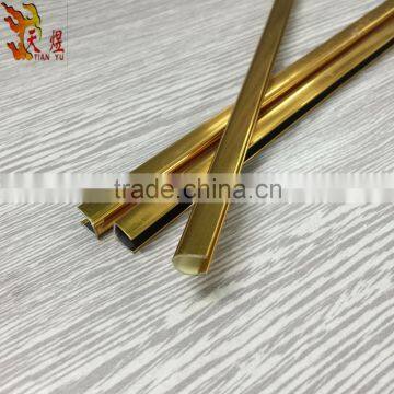 Best Quality Beauty Your Product 6mm u Shape Golden Shiny Plastic Cover Edge Trim Strip Plastic Components photo-5
