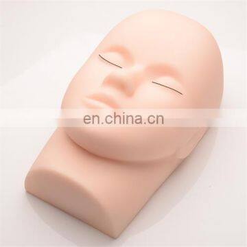 Wholesale Silicone Eyelash Extension Training Mannequin Head Flat Model Practice Training Head