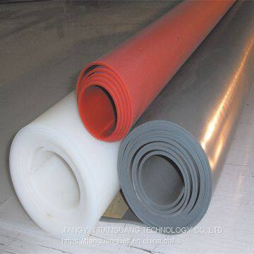 Silicone rubber sheets