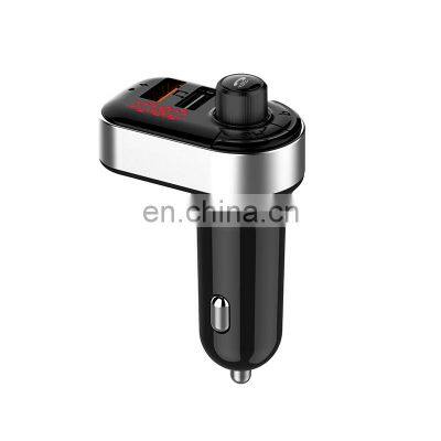 Free Shipping C7 Car Charger Usb Led Display 5V Amazon 2021 Wholesale Car Bt5.0 Player Qi Fast Wireless Charger For Mobile Phone