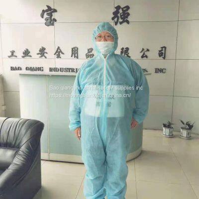 Manufacturer  Protective Disposable Coverall Clothing with fast delivery