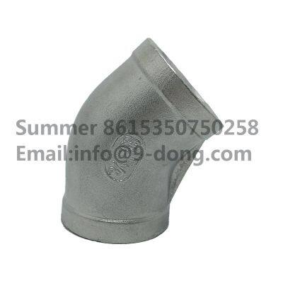 Stainless Steel Pipe Fittings 45 LB Elbow Npt photo-2
