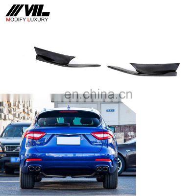 Modify Luxury Carbon Fiber Car Rear Splitter Aprons for Maserati Levante Sport Utility 4-Door 2016-2018