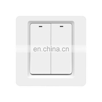 Homekit smart wifi switch 86 type 2 way with zero line Siri voice control wall switch ABS panel switch