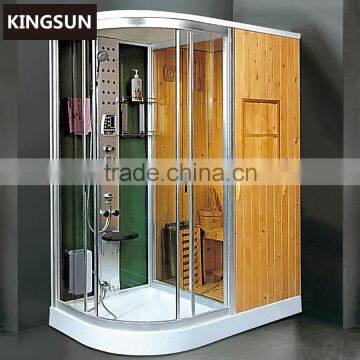 Luxury Home Freestanding Personal Massage Wooden Sauna and Steam Combine Room K-7117(L/R)