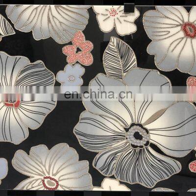 Micro Crystal Surface Interior Gold Silver Plated Polished Crystal Porcelain Decorative Wall Tiles