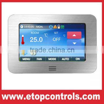 Color Touch Screen Room Thermostat for Heating